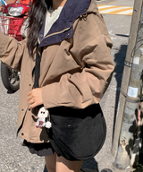 About Colorful Hood Bomber Jacket