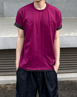 ニックラインレイヤードショートスリーブTシャツ
