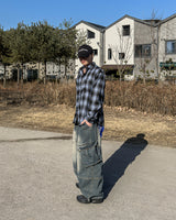 マデルカットカーゴデニムパンツ