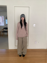 リークストライプワイドパンツ(2c)