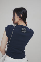 C 90S LINE BASIC T-SHIRT_NAVY