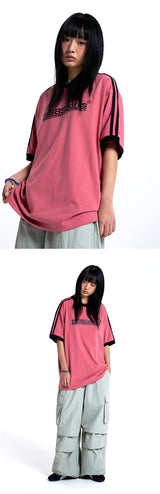 1988 Sports Ringer T-Shirt-Pink