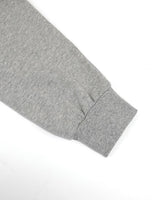 Studded One-shoulder Sweatshirt Melange Gray