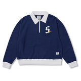 インファマスクラブインサイドアウトオーバーサイズカラーTシャツ グリーン / ネイビー