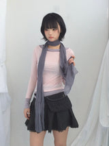 vintage knit lace skirt