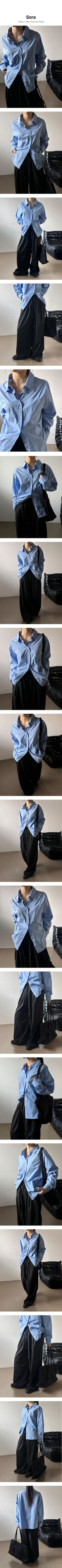 ベーシックルーズフィットコットンシャツ(3color)