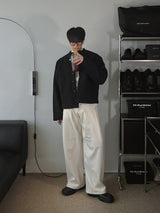 ASCLO ウールディープタックワイドスラックス (3color)