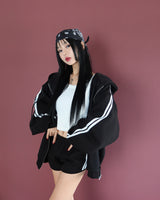 BREEZE fleece track shorts