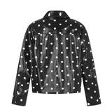Odette Dot Print Rider Jacket