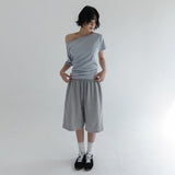 [Redien] Panel-Cut Training Bermuda Pants - 3 Colors