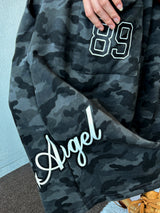 Archien Camo Print & Embroidery Bermuda Shorts 2color