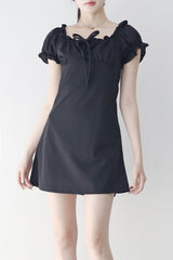 Verissa shirring puff one-piece