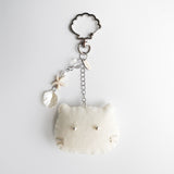 [soft keyring] seaside cat (ivory)