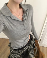 [MADE] ペッパーカラー長袖Tシャツ