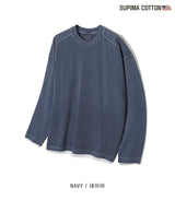 LMN Sufima Cotton Pigment Oversized Fit Long-Sleeved T-Shirt (7 colors)