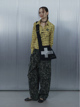 CHECK RACE-UP SHIRT / YELLOW