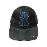 sun bleach denim logo ball cap (denim)