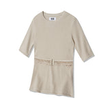 [ULKIN] Lace hook tight top_Beige