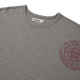 Boteh half T-shirts / Mud gray