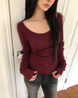 Puni Contrast Layered Long Sleeve T-Shirt