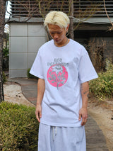 VENTIQUE バッドローズホワイトTシャツ 1color