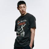 ラウディーズベースボールTシャツ_チャコール