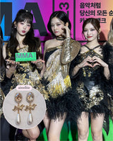 [IVE Leeseo Piercing] Golden Shadow and Ribbon Piercing
