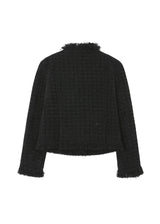 ROUGH FRAYED TWEED JACKET 