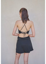 Stella Knit Top and Bottom Set Black