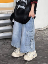 カーゴバックル バミューダデニムパンツ
