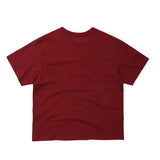 EEERRR Distorted logo over-crop fit T-shirt (Wine)