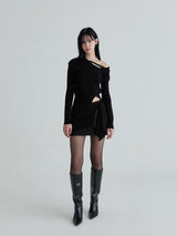 Sailor strap knit (Black)