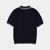 ASCLO Clean Collar Short Sleeve Knit (3color)