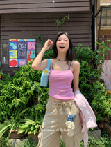 ベージュポケットカーゴ 5/4 ミドルパンツ