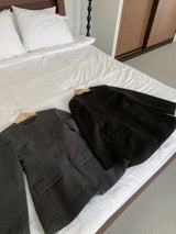 バーティッシュクラシックシルエットキルテッドコート
