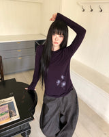 エロン フラワー ロングスリーブ ティー