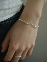 Sea of Youth, silver bracelet_March Birthstone