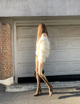Uress Vintage Fur Jacket (White)