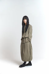 Balloon skirt / Khaki Brown