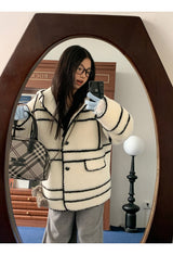 Style Hooded Wool Suede Coat