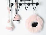 fluffy pink cozy light