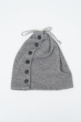(W) Turtle Button Beanie