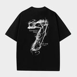 DP Smoke Lettering Short-sleeved T-shirt (3 colors/889509606143)