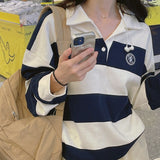 Of embroidered collar neck rugby T-shirt