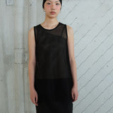 Mesh Netted Sleeveless black