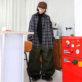 wide back pocket cotton pintuck pants