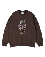 25FW ACベアグラデーションスウェットシャツ ダークブラウン