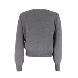 ALLDAY Logo Knit Cardigan Gray