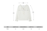 FRILL NECK FLORAL BLOUSE (IVORY)