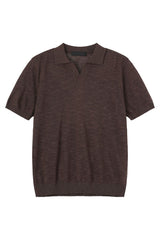 Textured V-Neck Lightweight Tee